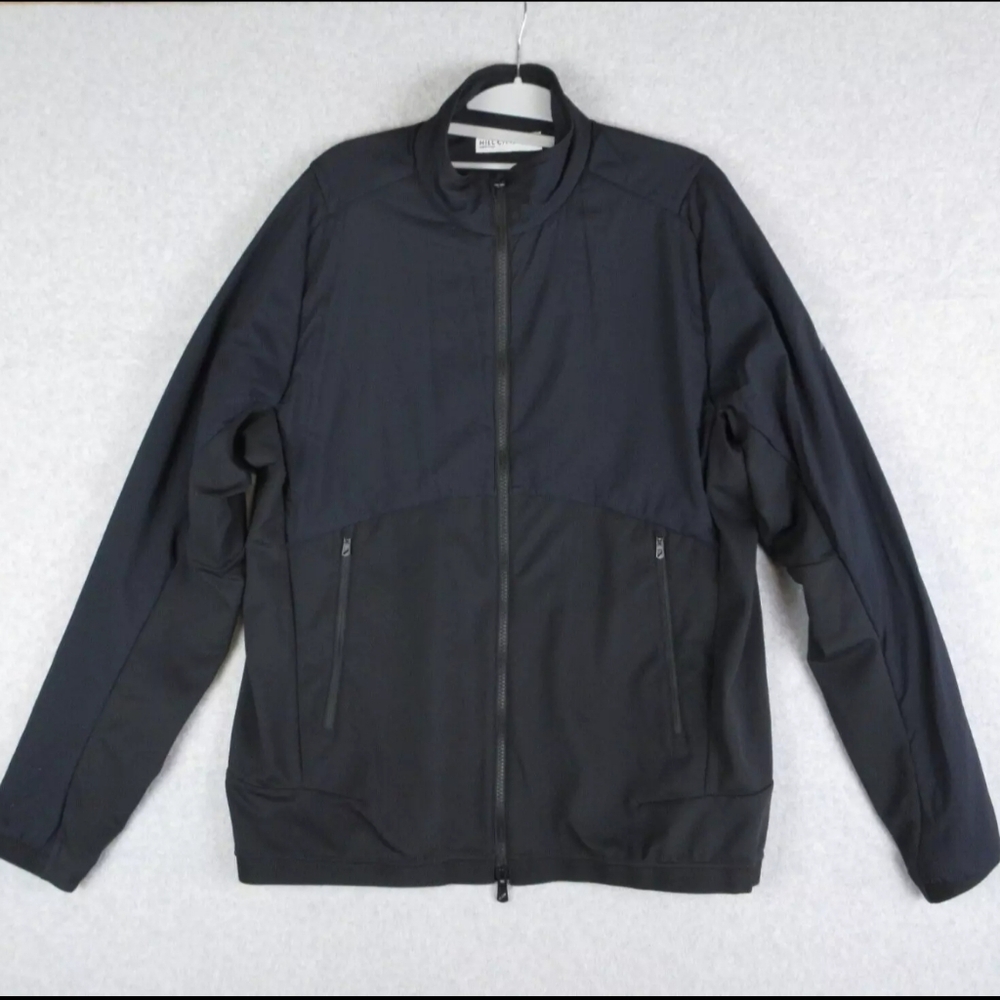Hill City Jacket Insulated Run Mens Medium Black Full Zip Performance Casual